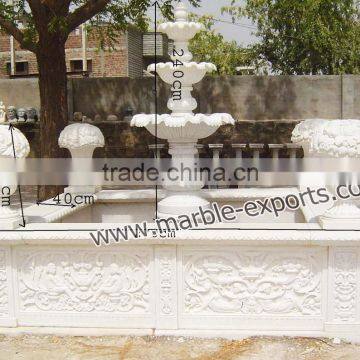 Garden decortion stone carveing scuplture home marble outdoor water fountain