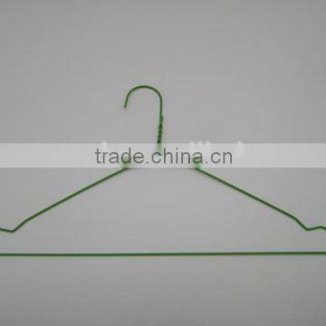 Plastic powder-coated wire hangers for simply laundry