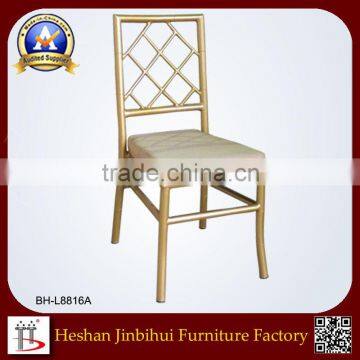 BH-L8816A Elegant metal modern Upholstered dining chair