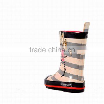 New design anti slip children rain boots simple mid shoes