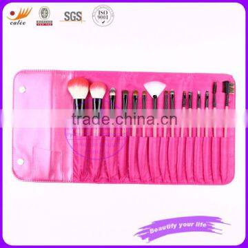 15pcs makeup brush set with goat hair