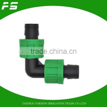 DN16 Drip Irrigation Tape Elbow Connector Lock Type Drip Tape Accessory