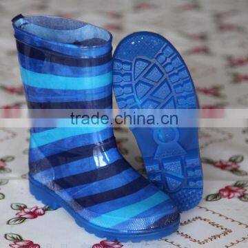 High Quality Kids Transparent PVC Rain Boots With Light