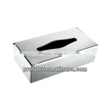 Stainless steel tissue box opening in the middle