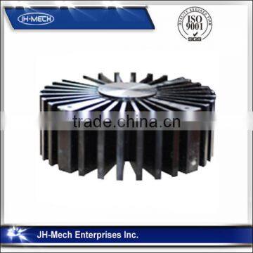 Round Sun Flower Customized Extruded Aluminum Heat Sink photo-4