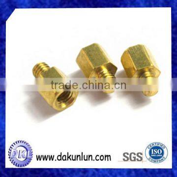 China Custom Hex Brass Bolt With Thread photo-3