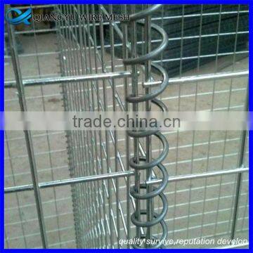 iron wire material pvc coated gabion cage/ welded gabion cage price