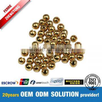 3.5mm Slotted Tungsten Perlen Gold 100 per pack