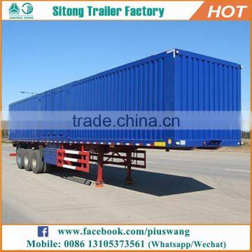 13 meters top-closed type box van truck trailers dry cargo transportation box trailer