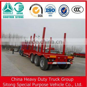 3 Axle Long Wood Transport Semi Trailer Log Truck Trailer photo-4