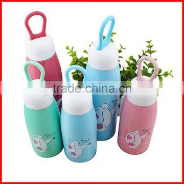 Wholesale Double Layers Stainless Steel 201 Vacuum Insulation Flask Creative Hang Rop Kids Pot-bellied Cup Children's Cup photo-3