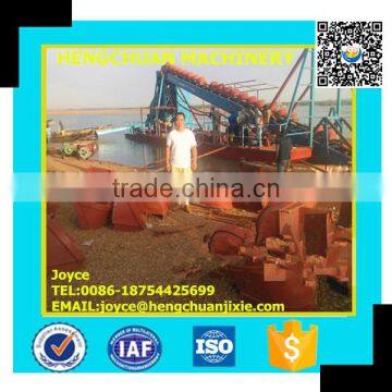 China Price Hot Selling Gold Dredger/Gold Mining Machine/Bucket Chain Gold Dredge photo-3