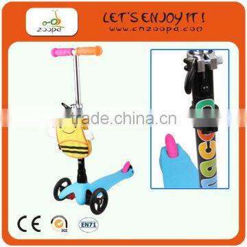 High quality of kids pedal scooter with bag factory sell