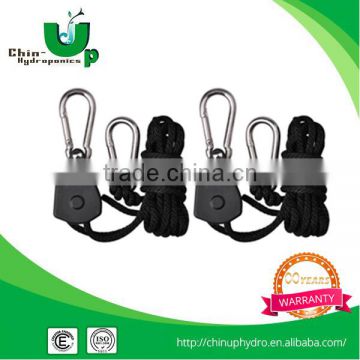 2016 hydroponics 1/8 and 1/4 lights hanger/garden rope ratchet