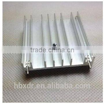 OEM mill finish Extruded Aluminum alloy heatsink with CNC machining