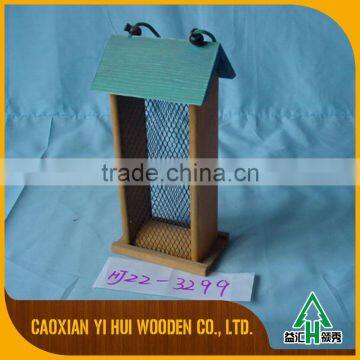 Decorative Beautiful Stand Wooden Bird House Feeder photo-2