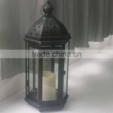 storm candle lantern with LED candle