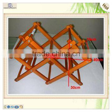 beer decoration ajustable portable wood wine rack