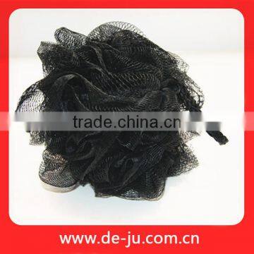 Cotton Rope Black Mesh Bath Sponge Ball