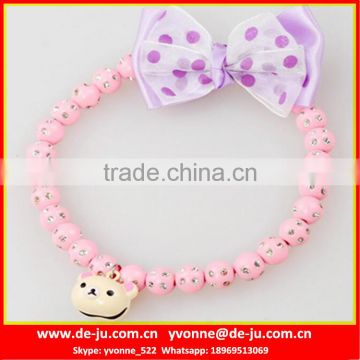 Pink Plastic Balls Cat Collars Wholesale