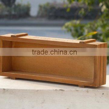 Rectangular Wood Flowerpot for Succulents or Storage photo-3
