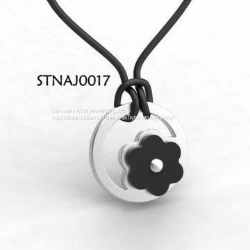 Flower Shape Stainless Steel Charm Pendants Jewelry photo-4