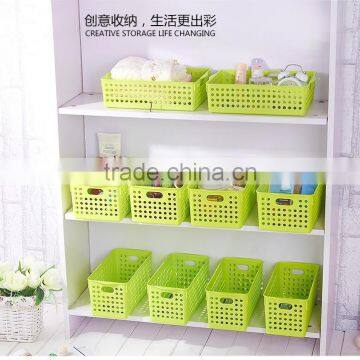 Plastic Storage Basket With Lids, Rectangle Shape Storage Baskets photo-6
