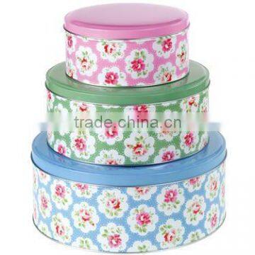 Cream 2pc Storage Cake Tin photo-3