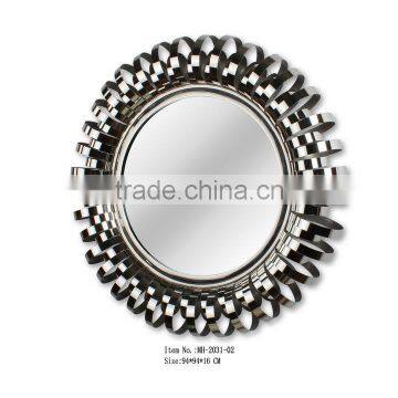 Stainless Steel Framed Decorative Wall Mirror photo-5