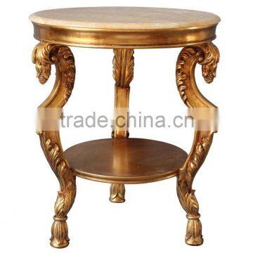 FA-185P-01 Leading antique furniture coffee table with marble