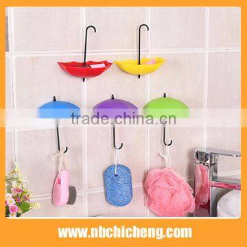 Umbrella Wall Mount Hook Key Holder Storage Stand Hanging Hooks For Bathroom wall shelf