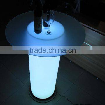Modern Led Coffee Table, Led Wine Bar Table With Ice Bucket photo-2