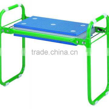 Folding garden kneeler and seat