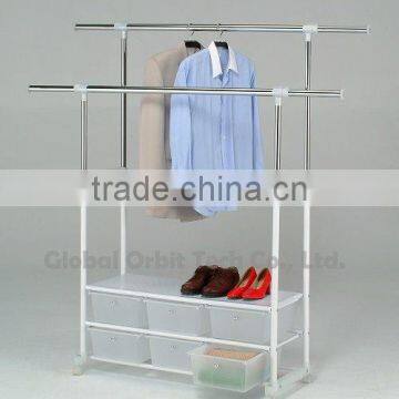 Movable Metal Clothes Rack photo-2