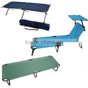 Outdoor Camping Bed, Folding Beach Bed, metal folding bed