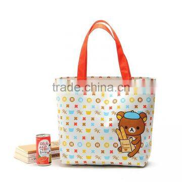 Cute Bear Printing Nylon Shopping Tote Bag,Wholesale Women Nylon Tote Bag photo-2