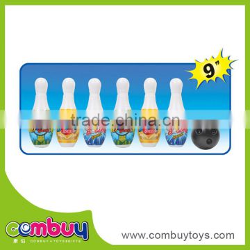 Hot sale kids indoor play set 9 inch plastic bowling toy