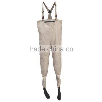 Waist Waders for Fishing With Pocket Conect With PVC Boot Breathable Waterproof Material High Quality photo-6