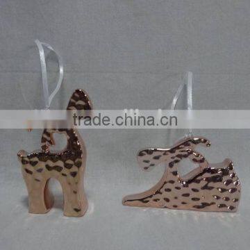 Plating Porcelain Apple Shape Decorations Holiday Decorations photo-4