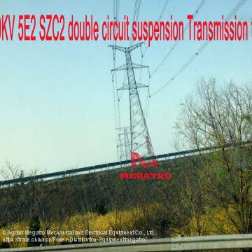 MEGATRO 500KV 5E2 SZC2 double circuit suspension Transmission tower