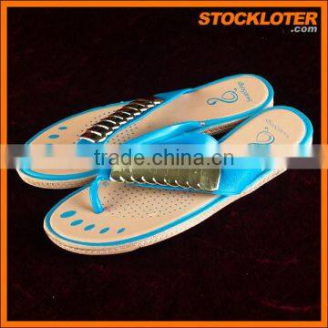 Ladies Summer Slippers PVC flip flops stock,170307a