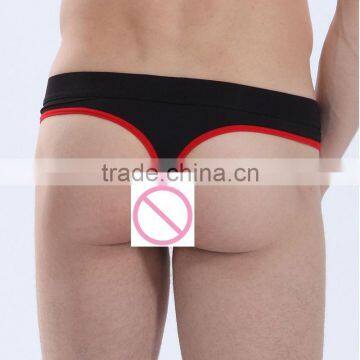 Custom Men's Sey G-strings Smooth Fabric Comfort Soft Underwear Pouch Enhancing Thongs Underwear With Button for Gay Man photo-3