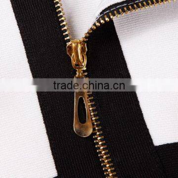 Top Quality Green Lace White 2 Piece Keyhole Sexy Bandage Dress Hot Cocktail Party Dresses photo-5