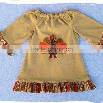 Girl Fall Thanksgiving Turkey Dress - Baby Girl Clothes