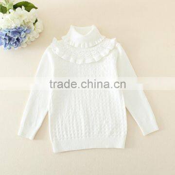 baby girls pure cotton sweater/kids girls lace sweater