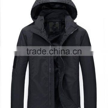 Black Classic Plain Windproof Comfortable Softshell Jacket