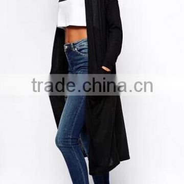 Runwaylover spring new fashion knit long sleeve cardigan coat for ladies