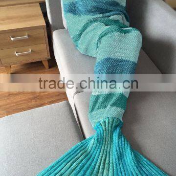 Wool Sofa Warm Mermaid Tail Blanket 2017 New Adult and Kids Sofa Bed Throw Blankets photo-3