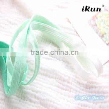 2016 Tie Dye Rainbow Shoelaces~Rainbow Gradient Shoe Laces~Fresh Color Gradient Laces~New Flat Tubular Shoe Laces~Accept Custom