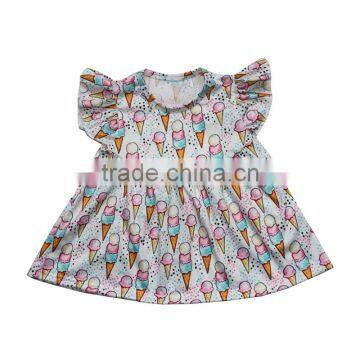 2017 New Styles Cute Ice Cream Pattern Baby Clothes Set Wholesale Price Baby Girls Ice Cake Boutique Dress Pants Outfit photo-2